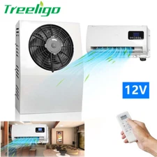 12V AC Kit Split Aire Acondicionado De Para Camiones Semi, Autobuses Y Caravanas