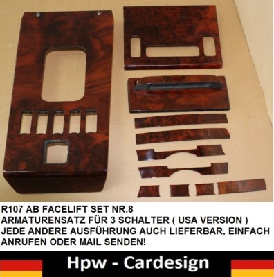 WOOD MERCEDES R107 WOOD INTERIOR ROOT WOOD BY MOPF SET NO.8