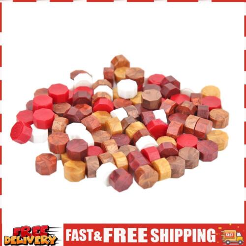 100pcs Wax Seal Pill Handmade Vintage Octagon Wax Seal Beads for Envelope Decor