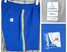Chubbies Swim Trunks Board Shorts The Rainbow Sherbets Lined Mens Small EUC