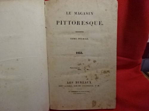 COLLECTIF - Le Magasin pittoresque - Tome I. - 1833. - Picture 2 of 12