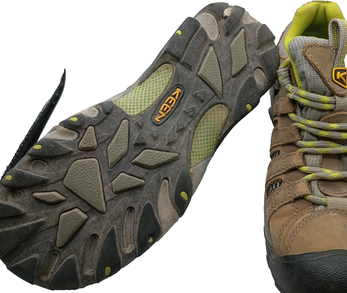 Scarpe da campeggio Keen donna Voyageur escursionismo outdoor taglia 7 EUR 37 5 marrone verde