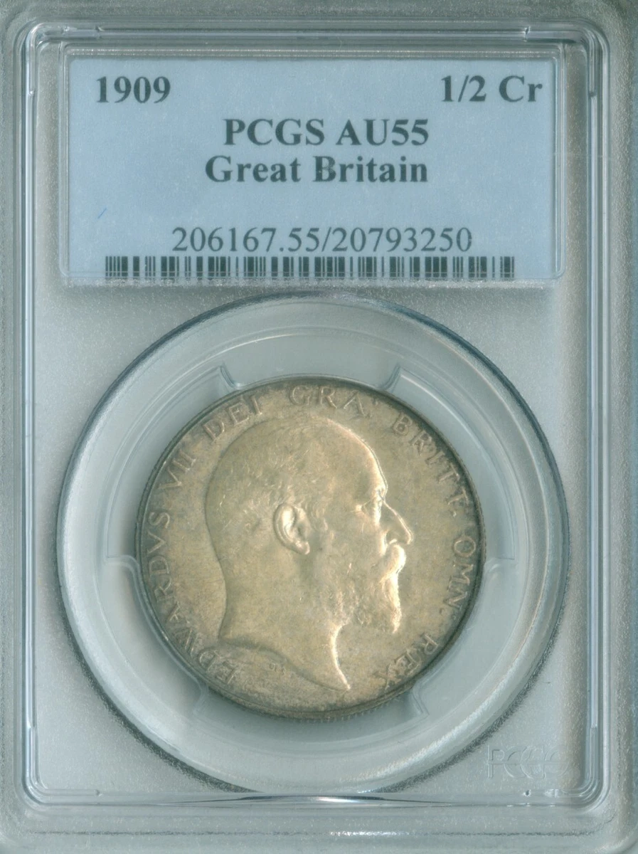 1909年英国半クラウン銀貨。 1909年英国半クラウン銀貨。 1909年英国半