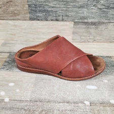 Sofft Bolina Womens Shoes Sz 7 M Cafe Brown Leather Slip on Sandals Comfort