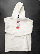 NWT Kirkland Signature Ladies' Heavyweight Fleece Hoodie White Ivory Medium
