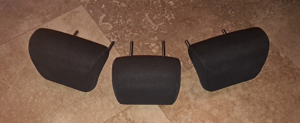 2005-2010 Scion TC Rear Seat Cloth Head Rest Set of 3 Black 2006 2007 2008 (B) Foto 2 de 4
