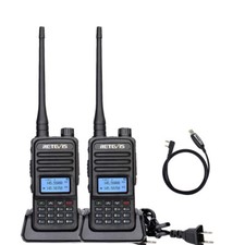 2Pack Retevis RT85 Dual Band Ham Walkie Talkies 5W FM VFO Ham Radio Transceiver