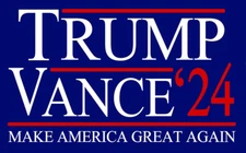 Trump Vance 24 Make America Great  High Quality Metal Magnet 2.5x4 inches 8279