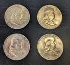 Lot of 4 - 1963-D Franklin Half-Dollars