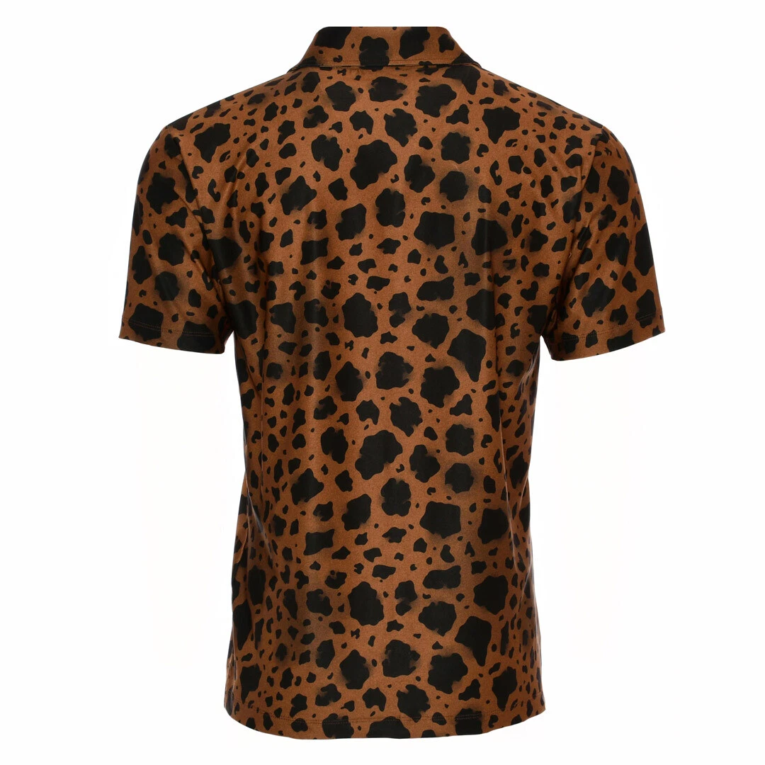 cheetah polo shirt