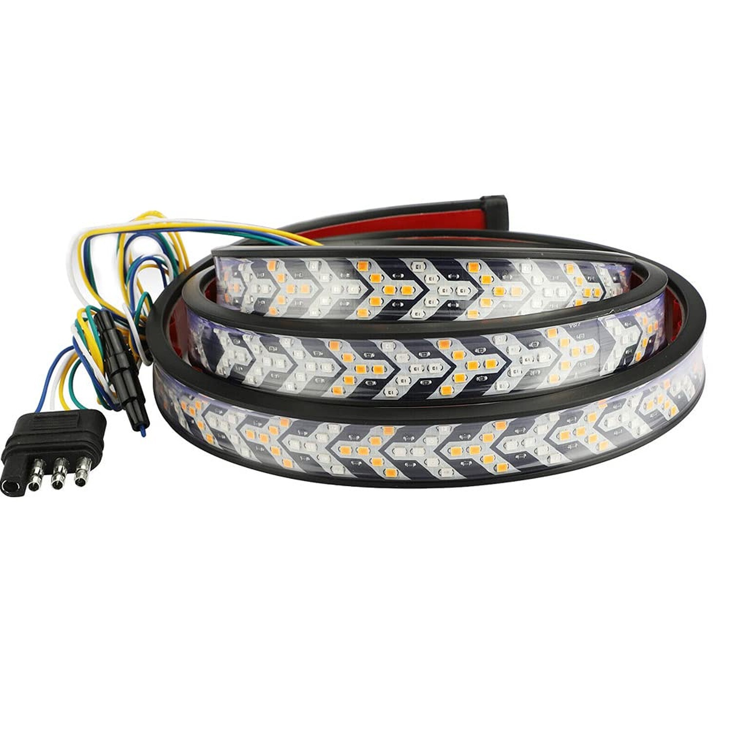 Arrow 60 Inch 528LED Truck Tailgate Light Bar Strip RED Brake Sequential Ambe...