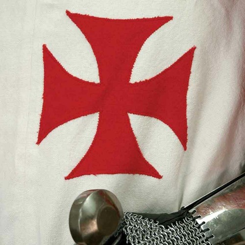 Medieval Dress Red Templar Crusader Tunic Surcoat & Cloak Reenactment Larp SCA - Picture 6 of 7