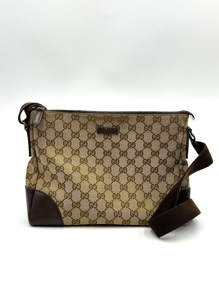 Gucci canvas sling clearance bag