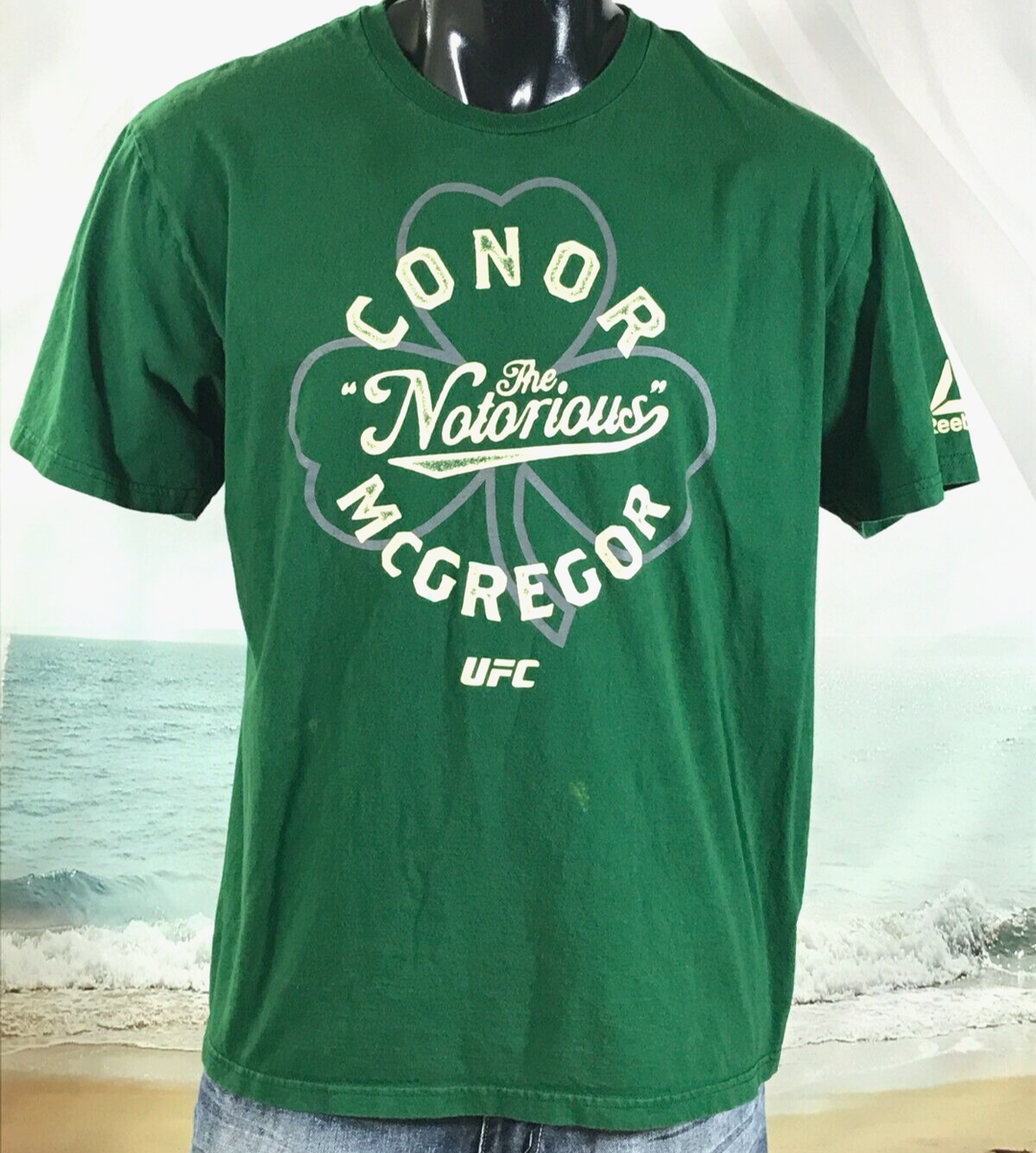 The Notorious CONOR McGREGOR SHIRT XL Green Shamrock UFC MMA
