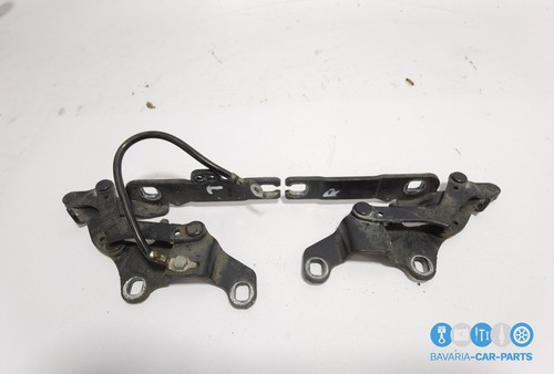 Original BMW E90 E91 E92 E93 Hinge Front Flap Left+Right Set Blac - Picture 2 of 5