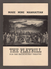 Sid Caesar "MAKE MINE MANHATTAN" David Burns / Baseball Legends Ad 1948 Playbill