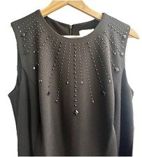 Ladies Size 8 (US  4) DKNY Designer Black Sleeveless  Dress