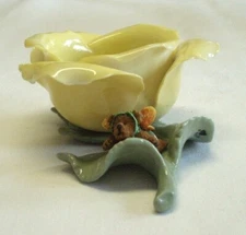 RARE!! Boyds Bears & Friends "BLOOMIN FLUTTERBY" Resin/Porcelain Tealight #27763