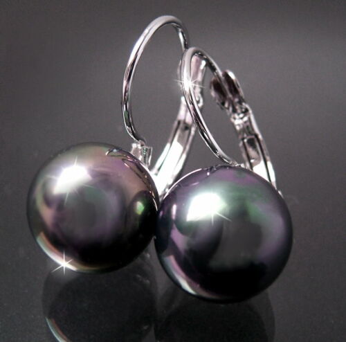 Perlenkette Perlen Armband Ohrringe Muschelkernperlen Schmuck Set Hochzeit VS7# - Bild 95 von 99