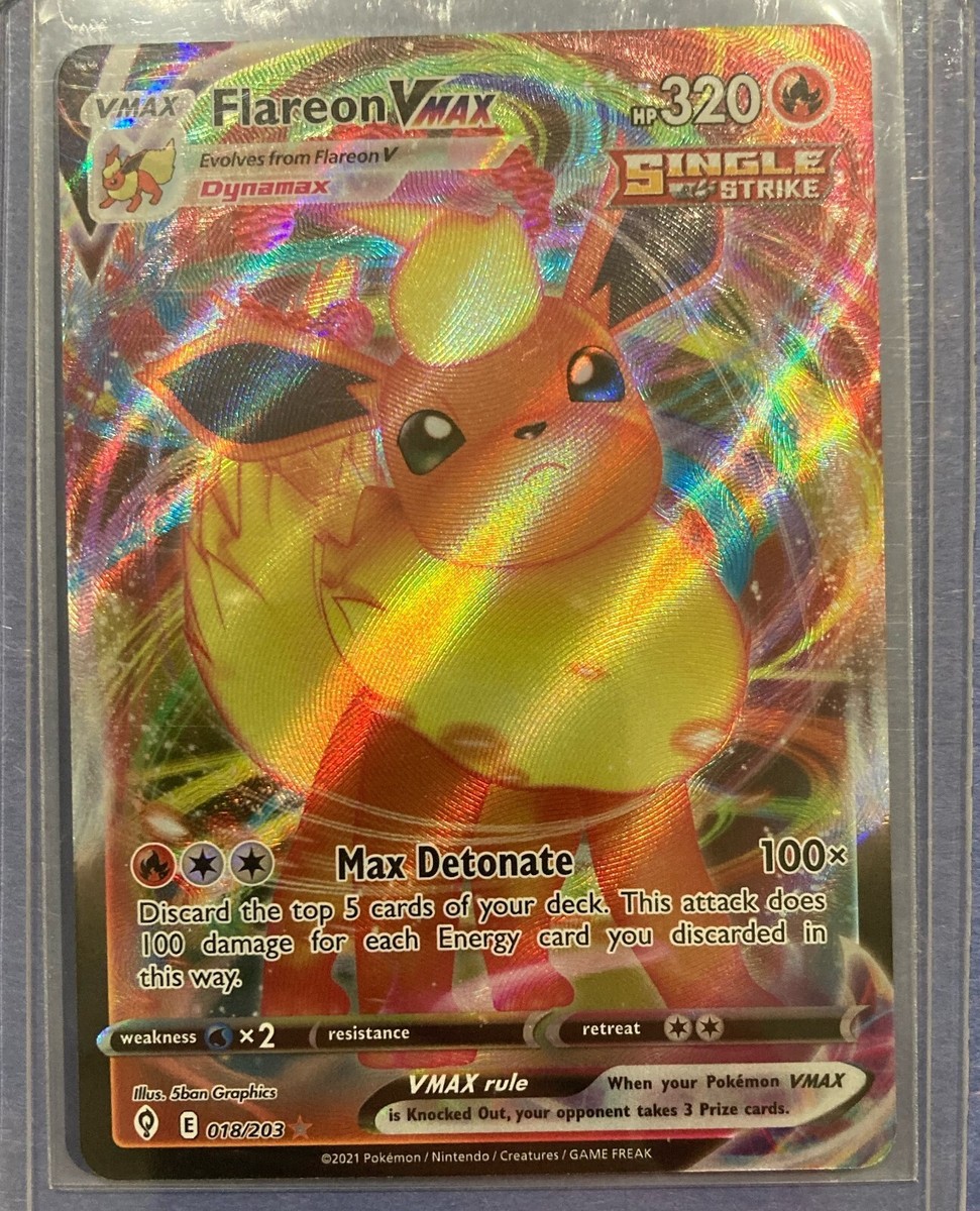 Flareon VMAX 018/203 | Evolving Skies | Ultra Rare | Pokemon TCG