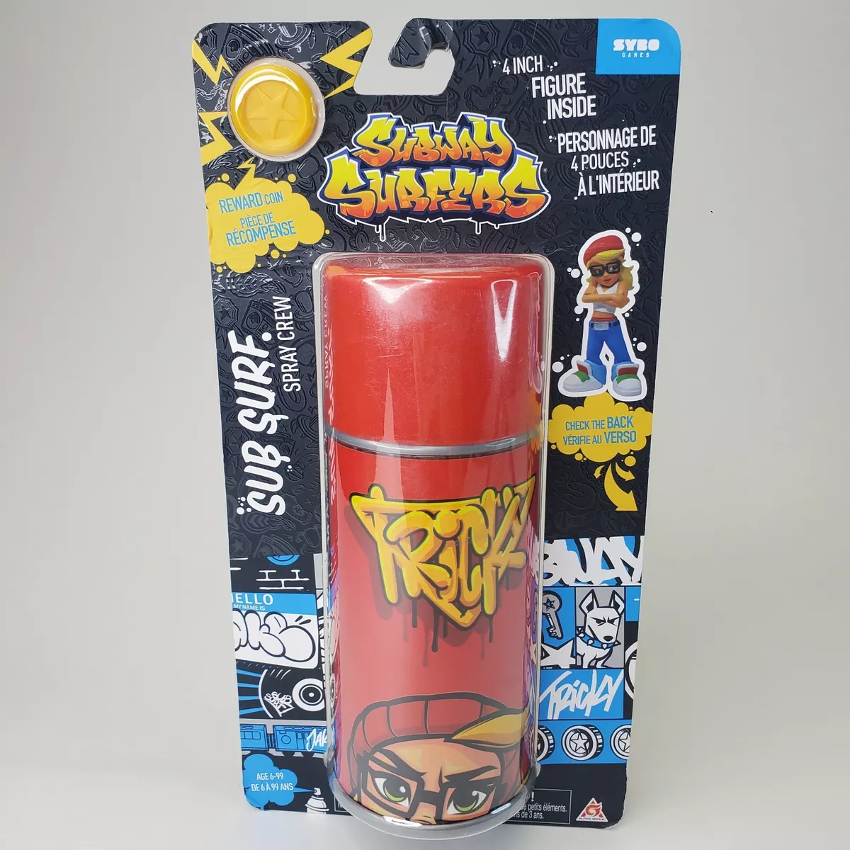 Subway Surfers Toy Mobile Game Train Surf Spray Paint Can Tricky Action  Figure