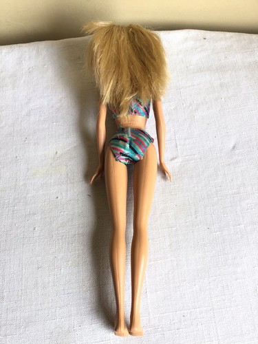 Vintage 1999 Beach Glam Barbie Mattel Blonde Blue Eye Vinyl Fashion Doll 12"H - Picture 6 of 11