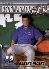2004 Ogden Raptors Team Issue #30 Robert Picard Trainer Fort Benton Montana Card