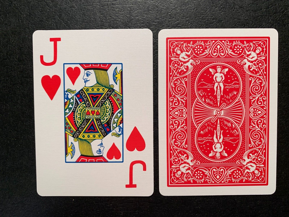 Swap Playing Card JUMBO Jack of Hearts BICYCLE One Card