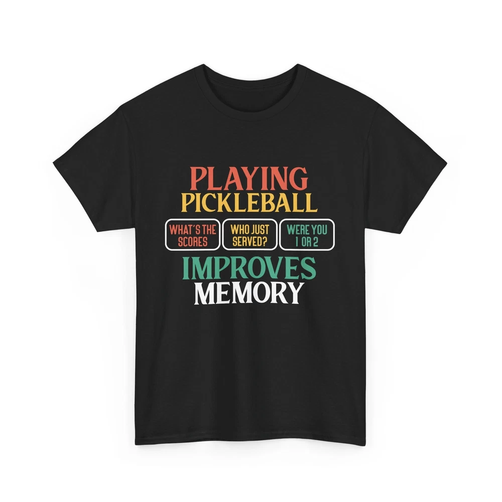 Pickleball Shirt, Playing Pickleball Improves Memory Pickleball Player Shirt