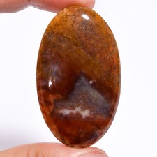 Natural Moss Agate Oval Shape Cabochon Loose Gemstone 80 Ct. 51X31X6 mm EE-18962
