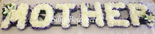 Sister Silk Funeral Flower Artificial Any 6 Letter Name Wreath Tribute Memorial - Picture 6 of 29