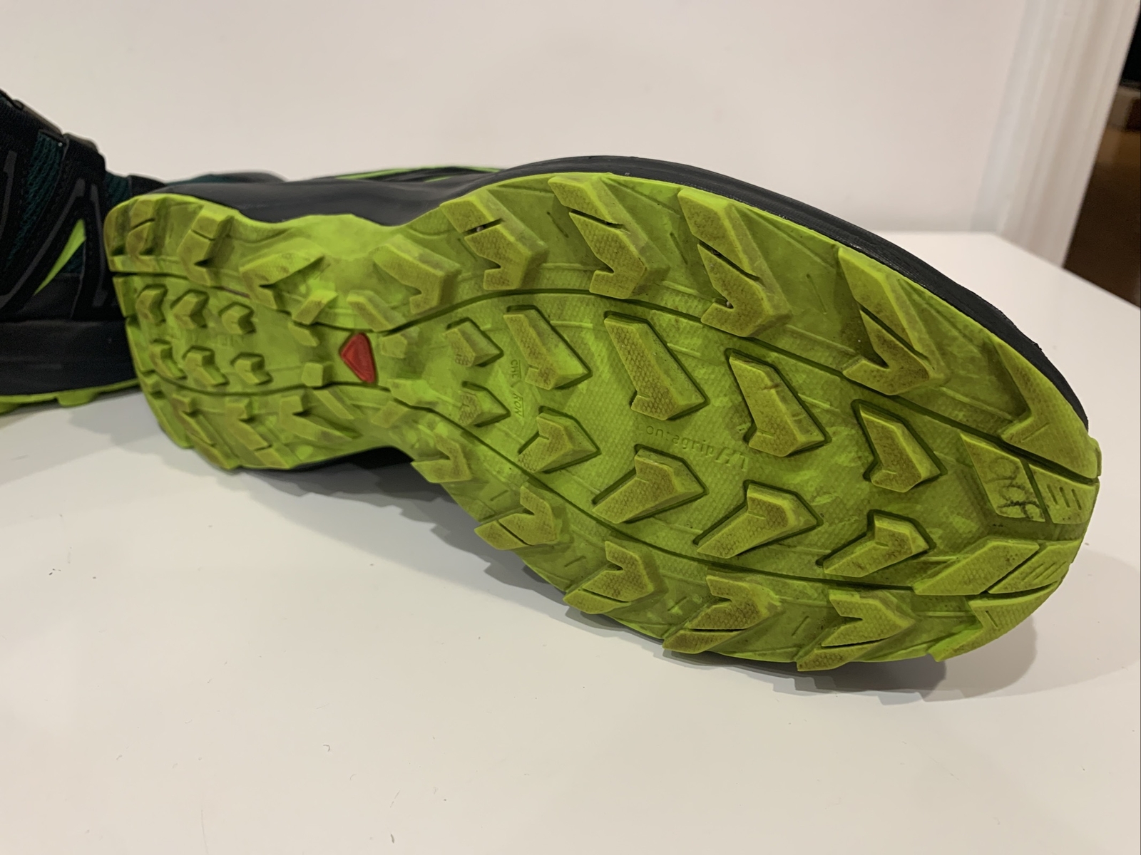 Scarpe da trail running Salomon uomo Xa Baldwin taglia 8 nero verde lime