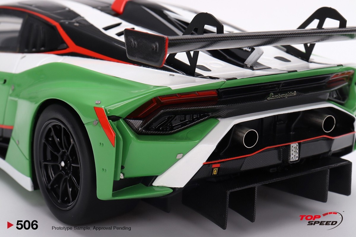 Top Speed 1:18 Lamborghini Huracán GT3 EVO2 Presentation Green