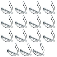 15x Folding Cotter Pins  6x45mm D Shape Locking Pin Pipe Tube Linch Lynch Pin