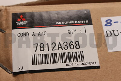 西科 様用 7812A368 Genuine Mitsubishi CONDENSER ASSY,A/C REFRIGE | eBay