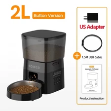 AUTOMATIC PET FEEDER BUTTON VERSION AUTO CAT FOOD SMART CONTROL PET FEEDER