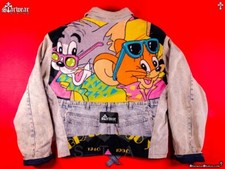 Vintage Levi's Tom & Jerry Too Cute Denim Jacket 90s Custom Reworked L/XL OOAK