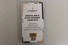 (100) Humongous Hoard Resealable PCGS Graded Coin Bags - 1 Pack of 100 Lot Safe