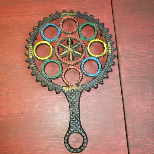 Cast Iron Trivet J.Z.H. 1948 P - Imagen 3 de 5