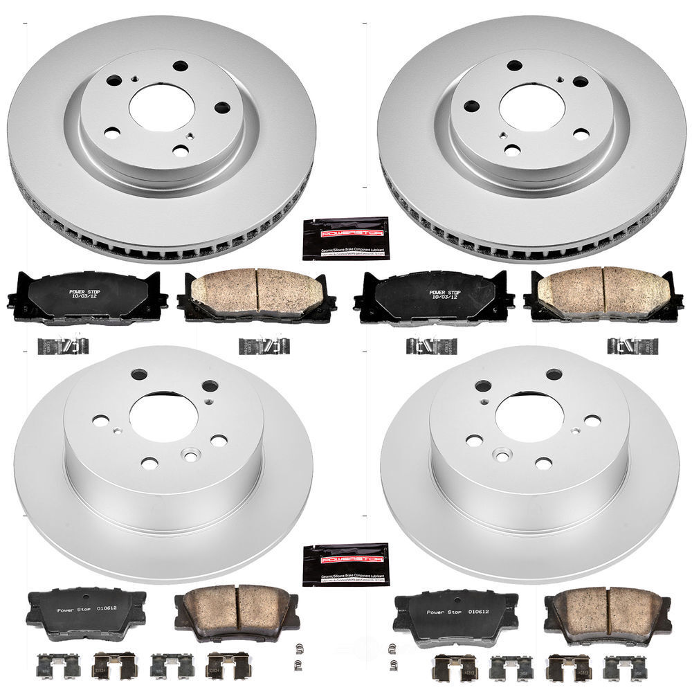 PowerStop Brake Kit | 2007–2012 Lexus ES350 Front & Rear (KCOE2822) main image 1