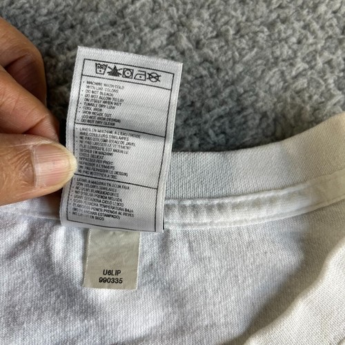 Nike Air Jordan T Shirt Uomo 2XL Bianco Melo 15 Jumpman Grafica Skater Hip Hop - Foto 14 di 17