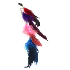 Hairband hair chain feather headband Indian look hippie headdress colorful