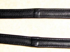 SOFT Flexible German NAPPA WRAPPED Leather INTERNAL Hand Stops Notch Show Reins