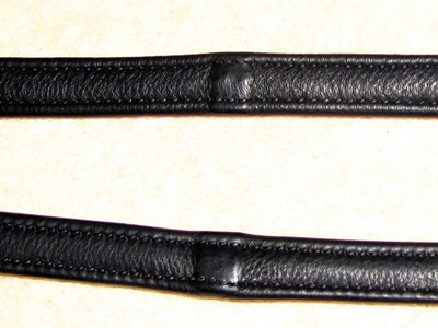 WEICHE flexible deutsche NAPPA-WICKELTE Leder INNEN Handstopps Kerbe Show Zügel