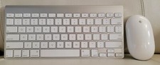 ORIGINAL Apple A1314 Bluetooth Wireless Keyboard  A1197 Mighty Mouse EXCELLENT