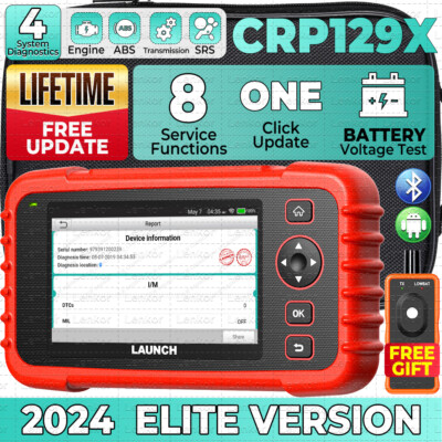 2025 Launch CRP129X OBD2 Car Scanner Engine ABS SRS SAS TPMS EPB Diagnostic Tool