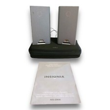 Insignia USB Portable Notebook Laptop PC Speakers FC 2908 Working W/ Case