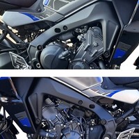 3D Aufkleber FüR Seiten Tank Kompatibel Mit Motorrad Yamaha Tracer 9 2021