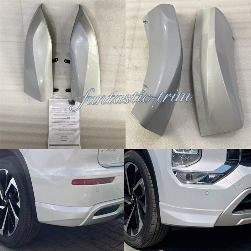 WHITE BUMPER SIDE CORNER EFFECTS FOR MITSUBISHI OUTLANDER 2022 2023 2024