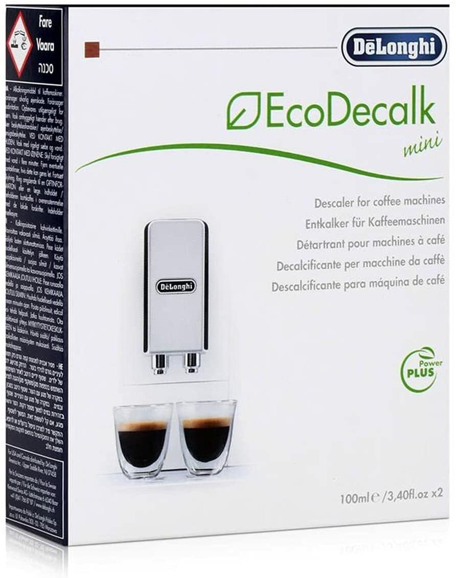 DELONGHI NOKALK Descaler EcoDecalk Coffee Machine Maker Natural 2 x